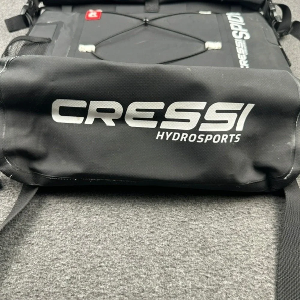 Cressi Hydrosports Spidy 25L Deckpack Waterproof Dry Bag Backpack Black